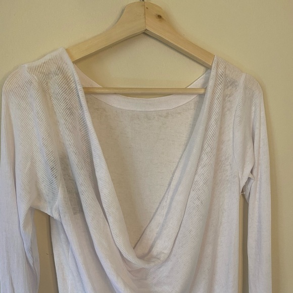 Chaser Open Back Distressed Long Sleeve Shirt Set - Picture 5 of 9